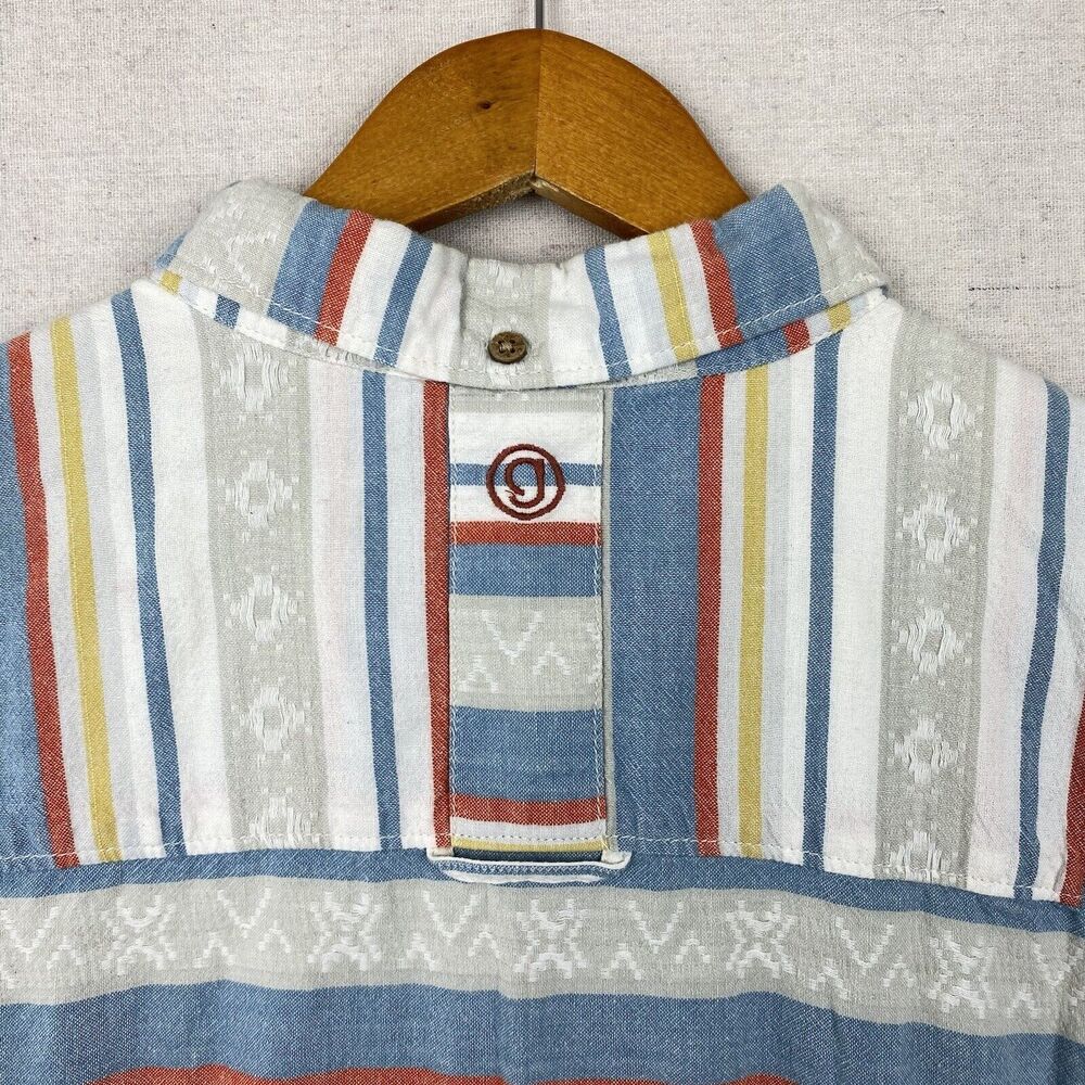 Gramicci Button Down Vintage Cotton Mens Medium Live Free Retro Aztec Patterned - Picture 4 of 7